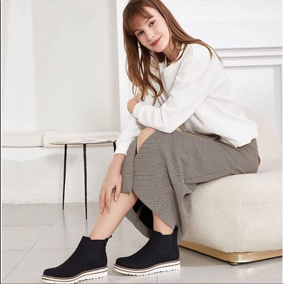 Ankle Boots Waterproof New Black - Picture 5 of 6